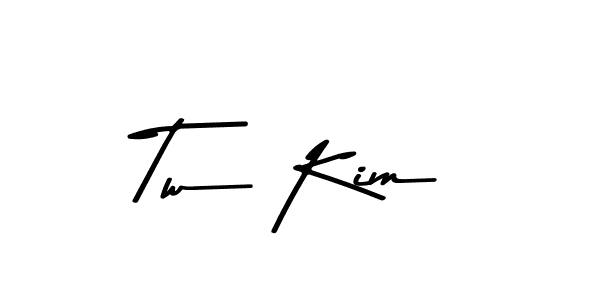 Make a beautiful signature design for name Tw Kim. With this signature (Asem Kandis PERSONAL USE) style, you can create a handwritten signature for free. Tw Kim signature style 9 images and pictures png