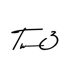 Tw3 stylish signature style. Best Handwritten Sign (Asem Kandis PERSONAL USE) for my name. Handwritten Signature Collection Ideas for my name Tw3. Tw3 signature style 9 images and pictures png