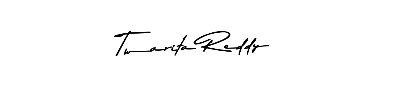 Twarita Reddy stylish signature style. Best Handwritten Sign (Asem Kandis PERSONAL USE) for my name. Handwritten Signature Collection Ideas for my name Twarita Reddy. Twarita Reddy signature style 9 images and pictures png
