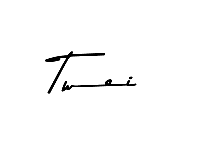 The best way (Asem Kandis PERSONAL USE) to make a short signature is to pick only two or three words in your name. The name Twei include a total of six letters. For converting this name. Twei signature style 9 images and pictures png