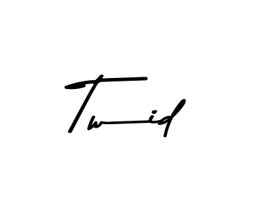 Use a signature maker to create a handwritten signature online. With this signature software, you can design (Asem Kandis PERSONAL USE) your own signature for name Twid. Twid signature style 9 images and pictures png