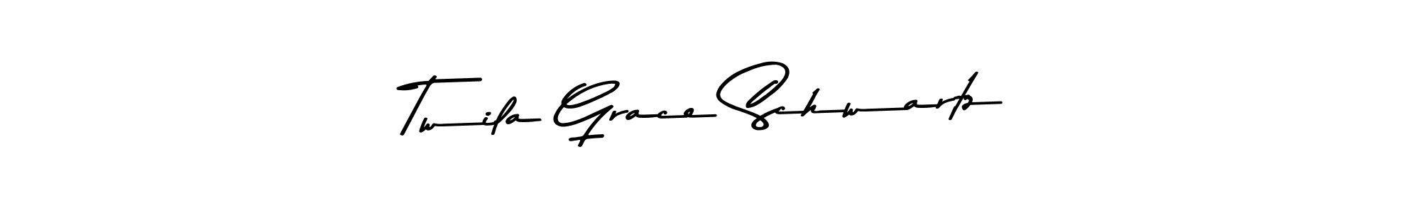 Create a beautiful signature design for name Twila Grace Schwartz. With this signature (Asem Kandis PERSONAL USE) fonts, you can make a handwritten signature for free. Twila Grace Schwartz signature style 9 images and pictures png