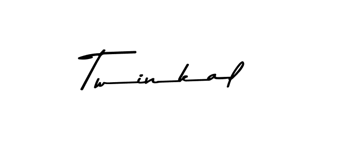 Design your own signature with our free online signature maker. With this signature software, you can create a handwritten (Asem Kandis PERSONAL USE) signature for name Twinkal. Twinkal signature style 9 images and pictures png