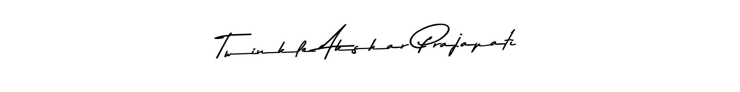 How to make Twinkle Akshar Prajapati signature? Asem Kandis PERSONAL USE is a professional autograph style. Create handwritten signature for Twinkle Akshar Prajapati name. Twinkle Akshar Prajapati signature style 9 images and pictures png