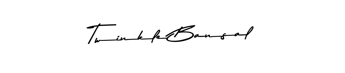 Also You can easily find your signature by using the search form. We will create Twinkle Bansal name handwritten signature images for you free of cost using Asem Kandis PERSONAL USE sign style. Twinkle Bansal signature style 9 images and pictures png