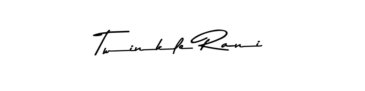 Create a beautiful signature design for name Twinkle Rani. With this signature (Asem Kandis PERSONAL USE) fonts, you can make a handwritten signature for free. Twinkle Rani signature style 9 images and pictures png