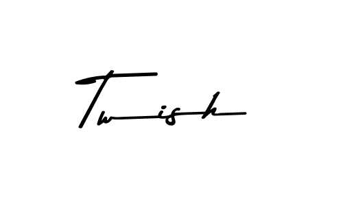 The best way (Asem Kandis PERSONAL USE) to make a short signature is to pick only two or three words in your name. The name Twish include a total of six letters. For converting this name. Twish signature style 9 images and pictures png