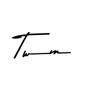 The best way (Asem Kandis PERSONAL USE) to make a short signature is to pick only two or three words in your name. The name Twm include a total of six letters. For converting this name. Twm signature style 9 images and pictures png