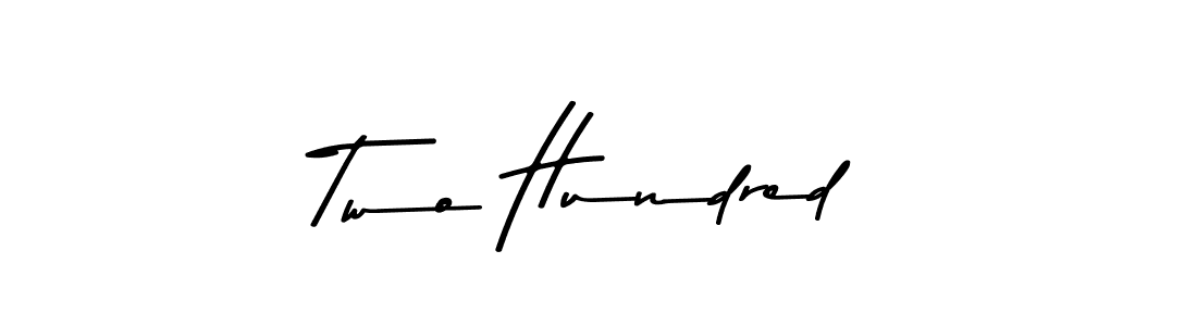 The best way (Asem Kandis PERSONAL USE) to make a short signature is to pick only two or three words in your name. The name Two Hundred include a total of six letters. For converting this name. Two Hundred signature style 9 images and pictures png