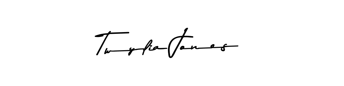 The best way (Asem Kandis PERSONAL USE) to make a short signature is to pick only two or three words in your name. The name Twylia Jones include a total of six letters. For converting this name. Twylia Jones signature style 9 images and pictures png