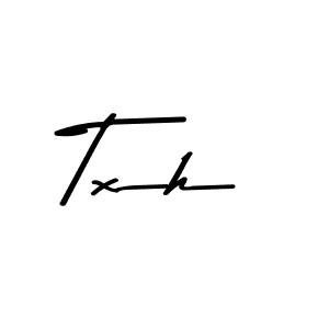 Use a signature maker to create a handwritten signature online. With this signature software, you can design (Asem Kandis PERSONAL USE) your own signature for name Txh. Txh signature style 9 images and pictures png