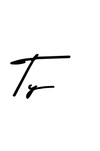 How to make Ty name signature. Use Asem Kandis PERSONAL USE style for creating short signs online. This is the latest handwritten sign. Ty signature style 9 images and pictures png