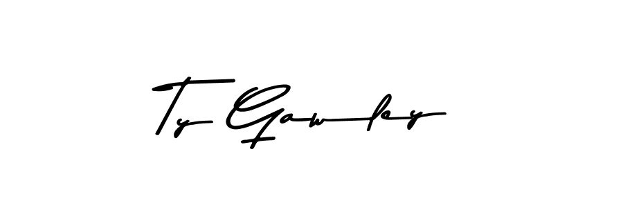 Use a signature maker to create a handwritten signature online. With this signature software, you can design (Asem Kandis PERSONAL USE) your own signature for name Ty Gawley. Ty Gawley signature style 9 images and pictures png