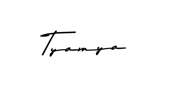 You should practise on your own different ways (Asem Kandis PERSONAL USE) to write your name (Tyamya) in signature. don't let someone else do it for you. Tyamya signature style 9 images and pictures png