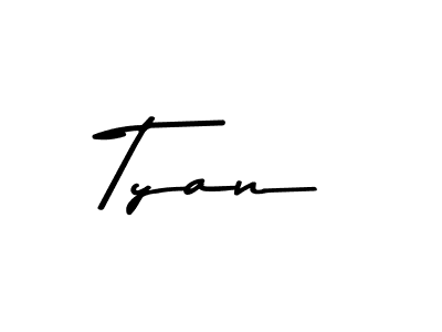 Tyan stylish signature style. Best Handwritten Sign (Asem Kandis PERSONAL USE) for my name. Handwritten Signature Collection Ideas for my name Tyan. Tyan signature style 9 images and pictures png