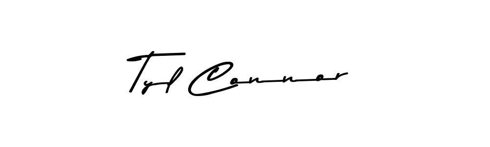 How to make Tyl Connor name signature. Use Asem Kandis PERSONAL USE style for creating short signs online. This is the latest handwritten sign. Tyl Connor signature style 9 images and pictures png