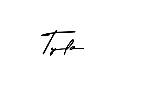 Use a signature maker to create a handwritten signature online. With this signature software, you can design (Asem Kandis PERSONAL USE) your own signature for name Tyla . Tyla  signature style 9 images and pictures png