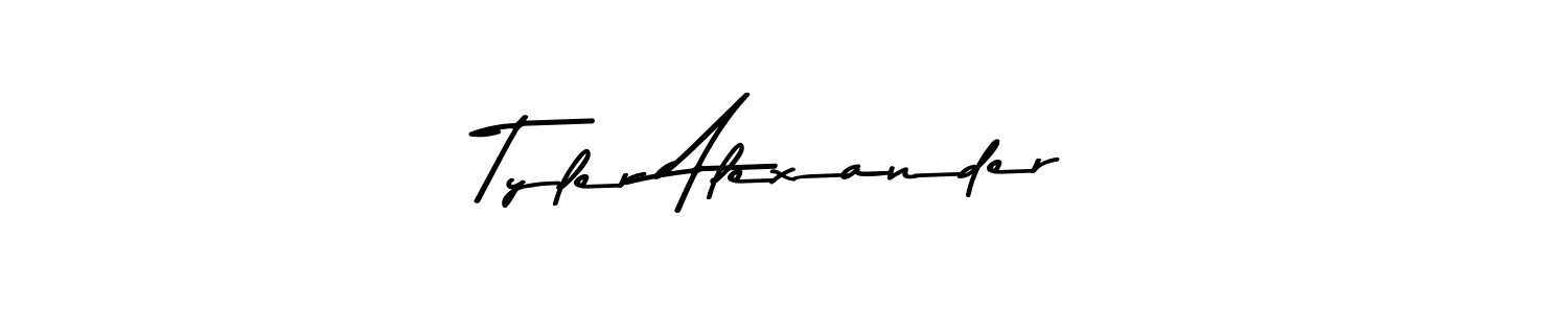Tyler Alexander stylish signature style. Best Handwritten Sign (Asem Kandis PERSONAL USE) for my name. Handwritten Signature Collection Ideas for my name Tyler Alexander. Tyler Alexander signature style 9 images and pictures png