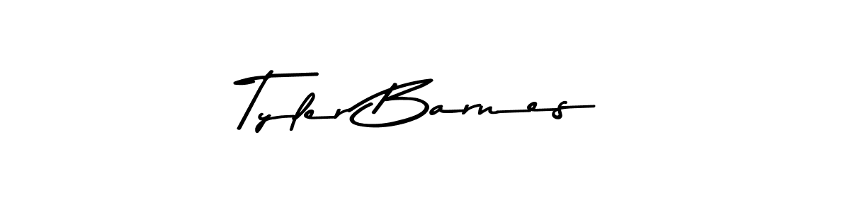 Create a beautiful signature design for name Tyler Barnes. With this signature (Asem Kandis PERSONAL USE) fonts, you can make a handwritten signature for free. Tyler Barnes signature style 9 images and pictures png