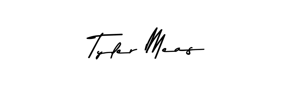 Make a beautiful signature design for name Tyler Meas. With this signature (Asem Kandis PERSONAL USE) style, you can create a handwritten signature for free. Tyler Meas signature style 9 images and pictures png