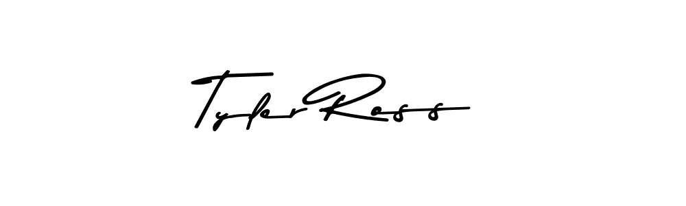 How to make Tyler Ross name signature. Use Asem Kandis PERSONAL USE style for creating short signs online. This is the latest handwritten sign. Tyler Ross signature style 9 images and pictures png