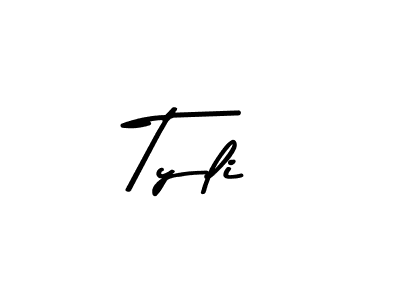 Tyli stylish signature style. Best Handwritten Sign (Asem Kandis PERSONAL USE) for my name. Handwritten Signature Collection Ideas for my name Tyli. Tyli signature style 9 images and pictures png