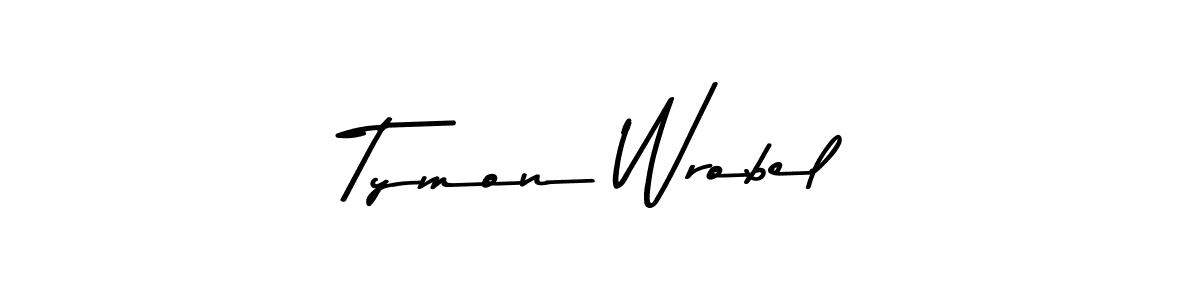 if you are searching for the best signature style for your name Tymon Wrobel. so please give up your signature search. here we have designed multiple signature styles  using Asem Kandis PERSONAL USE. Tymon Wrobel signature style 9 images and pictures png