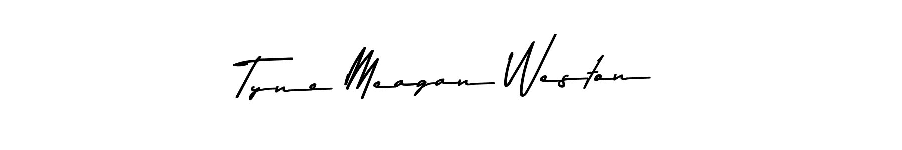 Make a beautiful signature design for name Tyne Meagan Weston. With this signature (Asem Kandis PERSONAL USE) style, you can create a handwritten signature for free. Tyne Meagan Weston signature style 9 images and pictures png