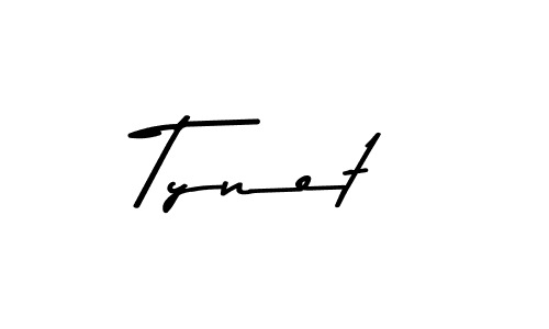 Create a beautiful signature design for name Tynet. With this signature (Asem Kandis PERSONAL USE) fonts, you can make a handwritten signature for free. Tynet signature style 9 images and pictures png