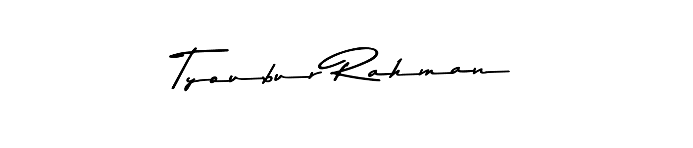 Asem Kandis PERSONAL USE is a professional signature style that is perfect for those who want to add a touch of class to their signature. It is also a great choice for those who want to make their signature more unique. Get Tyoubur Rahman name to fancy signature for free. Tyoubur Rahman signature style 9 images and pictures png