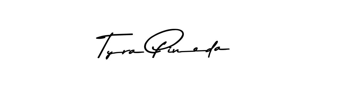 Tyra Pineda stylish signature style. Best Handwritten Sign (Asem Kandis PERSONAL USE) for my name. Handwritten Signature Collection Ideas for my name Tyra Pineda. Tyra Pineda signature style 9 images and pictures png