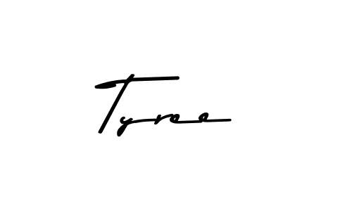 Design your own signature with our free online signature maker. With this signature software, you can create a handwritten (Asem Kandis PERSONAL USE) signature for name Tyree. Tyree signature style 9 images and pictures png