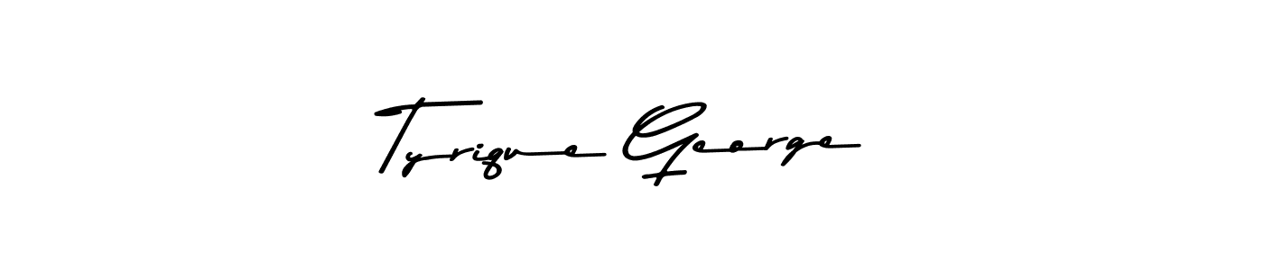 How to Draw Tyrique George signature style? Asem Kandis PERSONAL USE is a latest design signature styles for name Tyrique George. Tyrique George signature style 9 images and pictures png