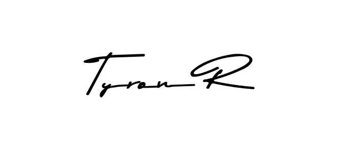 How to Draw Tyron R signature style? Asem Kandis PERSONAL USE is a latest design signature styles for name Tyron R. Tyron R signature style 9 images and pictures png