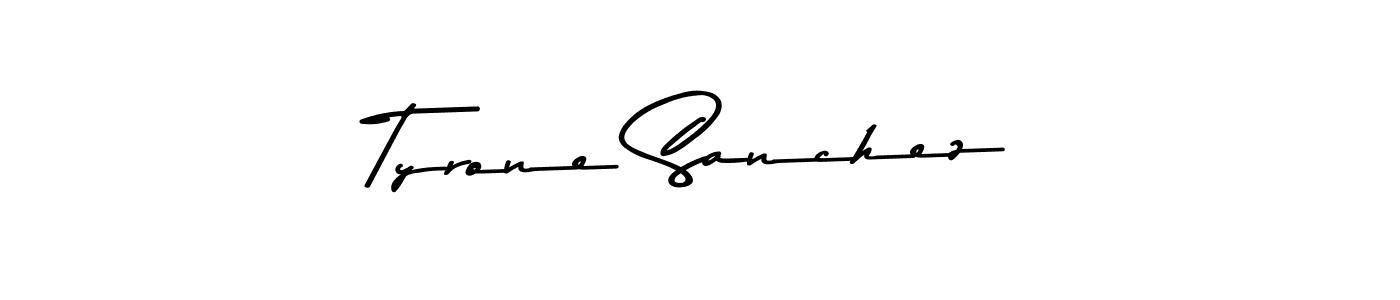 How to make Tyrone Sanchez signature? Asem Kandis PERSONAL USE is a professional autograph style. Create handwritten signature for Tyrone Sanchez name. Tyrone Sanchez signature style 9 images and pictures png