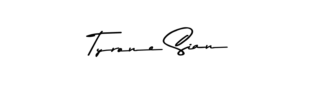 Asem Kandis PERSONAL USE is a professional signature style that is perfect for those who want to add a touch of class to their signature. It is also a great choice for those who want to make their signature more unique. Get Tyrone Sian name to fancy signature for free. Tyrone Sian signature style 9 images and pictures png