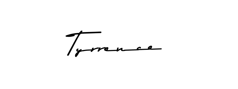 How to make Tyrrence name signature. Use Asem Kandis PERSONAL USE style for creating short signs online. This is the latest handwritten sign. Tyrrence signature style 9 images and pictures png