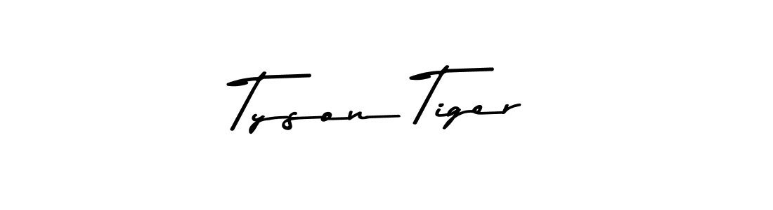 Use a signature maker to create a handwritten signature online. With this signature software, you can design (Asem Kandis PERSONAL USE) your own signature for name Tyson Tiger. Tyson Tiger signature style 9 images and pictures png