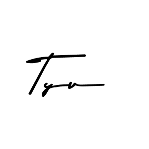 Design your own signature with our free online signature maker. With this signature software, you can create a handwritten (Asem Kandis PERSONAL USE) signature for name Tyu. Tyu signature style 9 images and pictures png