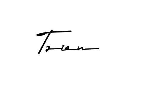 Create a beautiful signature design for name Tzien. With this signature (Asem Kandis PERSONAL USE) fonts, you can make a handwritten signature for free. Tzien signature style 9 images and pictures png