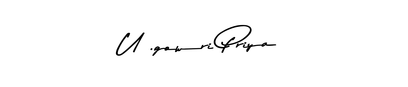 Use a signature maker to create a handwritten signature online. With this signature software, you can design (Asem Kandis PERSONAL USE) your own signature for name U .gowri Priya. U .gowri Priya signature style 9 images and pictures png