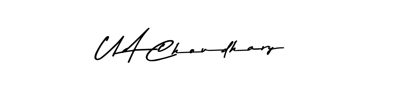Also we have U A Choudhary name is the best signature style. Create professional handwritten signature collection using Asem Kandis PERSONAL USE autograph style. U A Choudhary signature style 9 images and pictures png