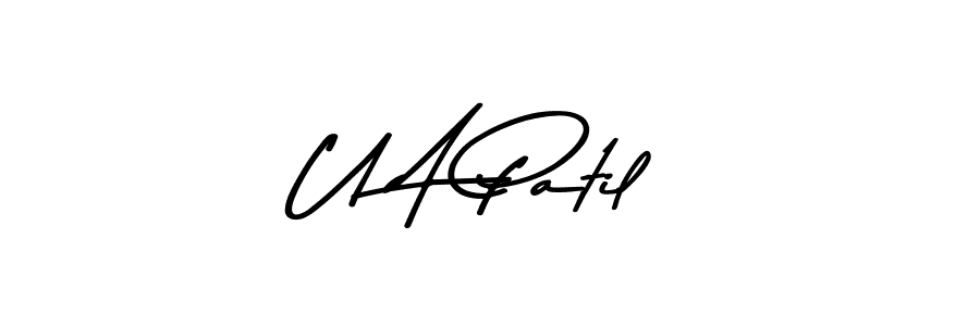 Make a beautiful signature design for name U A Patil. With this signature (Asem Kandis PERSONAL USE) style, you can create a handwritten signature for free. U A Patil signature style 9 images and pictures png