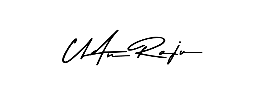 Use a signature maker to create a handwritten signature online. With this signature software, you can design (Asem Kandis PERSONAL USE) your own signature for name U An Raju. U An Raju signature style 9 images and pictures png
