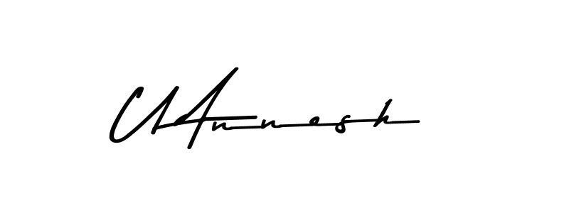 You can use this online signature creator to create a handwritten signature for the name U Annesh. This is the best online autograph maker. U Annesh signature style 9 images and pictures png