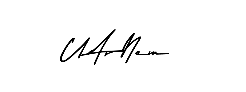 You should practise on your own different ways (Asem Kandis PERSONAL USE) to write your name (U Ar Nem) in signature. don't let someone else do it for you. U Ar Nem signature style 9 images and pictures png