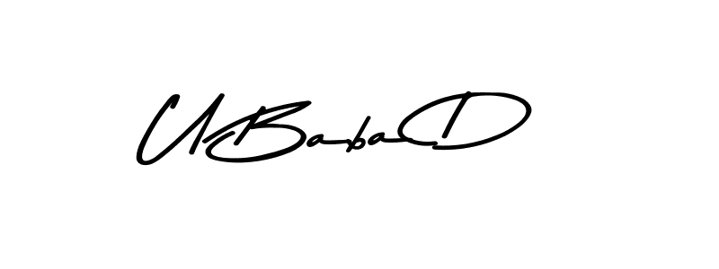 How to Draw U Baba D signature style? Asem Kandis PERSONAL USE is a latest design signature styles for name U Baba D. U Baba D signature style 9 images and pictures png