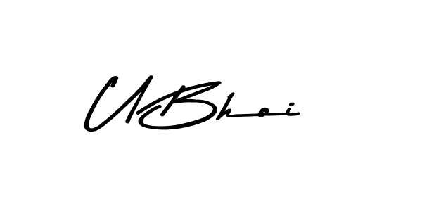 You should practise on your own different ways (Asem Kandis PERSONAL USE) to write your name (U Bhoi) in signature. don't let someone else do it for you. U Bhoi signature style 9 images and pictures png