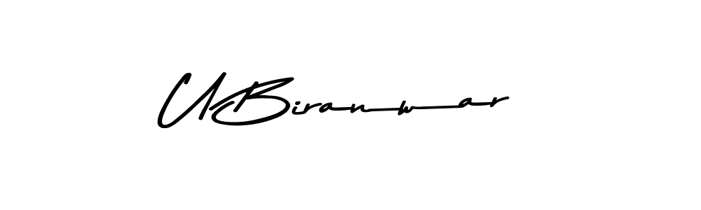 You can use this online signature creator to create a handwritten signature for the name U Biranwar. This is the best online autograph maker. U Biranwar signature style 9 images and pictures png