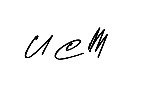 Also we have U C M name is the best signature style. Create professional handwritten signature collection using Asem Kandis PERSONAL USE autograph style. U C M signature style 9 images and pictures png